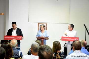Debate entre los dos candidatos de primarias del PSOE de Telde (Foto Antonio Alí)